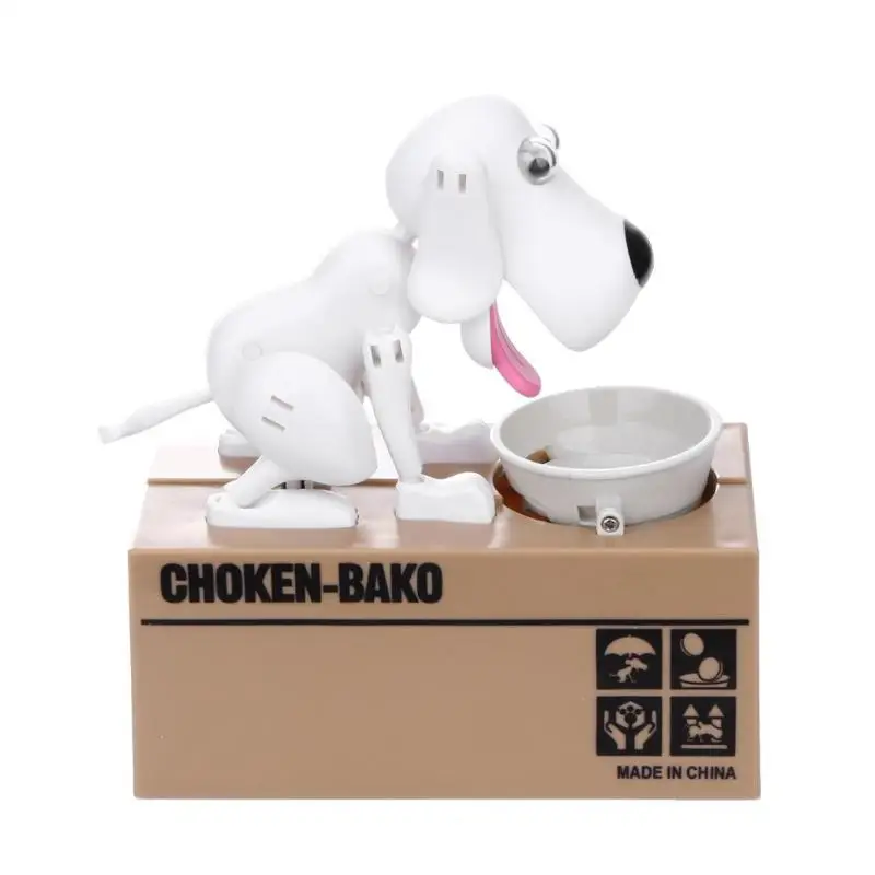 Cartoon Robotic Dog Money Bank Automatic Stole Coin Piggy Bank Banco Money Box Money Saving Banks Kids Gift Christmas