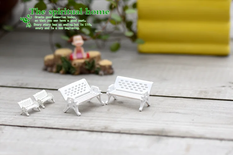 2 шт. миниатюрные садовые скамейки для украшения дома|garden fairy|garden diygarden miniatures |