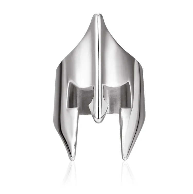 2018 Черное и серебряное кольцо из нержавеющей стали вечерние Спартанские кольца