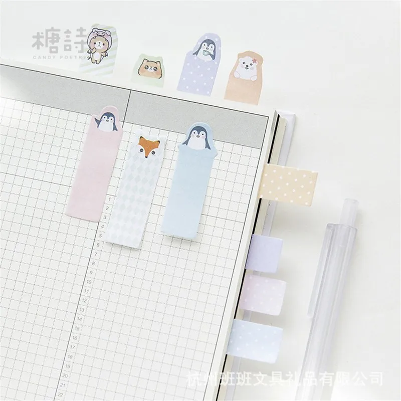 Creative Kawaii Bus Memo Pad Sticky Notes Cute Diary Decoration Planner Stickers Notepad Office School Stationary Supplies 01930