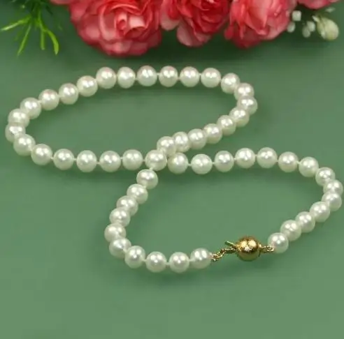 Terisa Pearljewelry 100% Real Freshwater Pearl Necklace AA 8-9MMMM White Color Pearl Jewelry 18inches
Terisa Pearljewelry 100% Real Freshwater Pearl Necklace AA 8-9MMMM White Color Pearl Jewelry 18inches