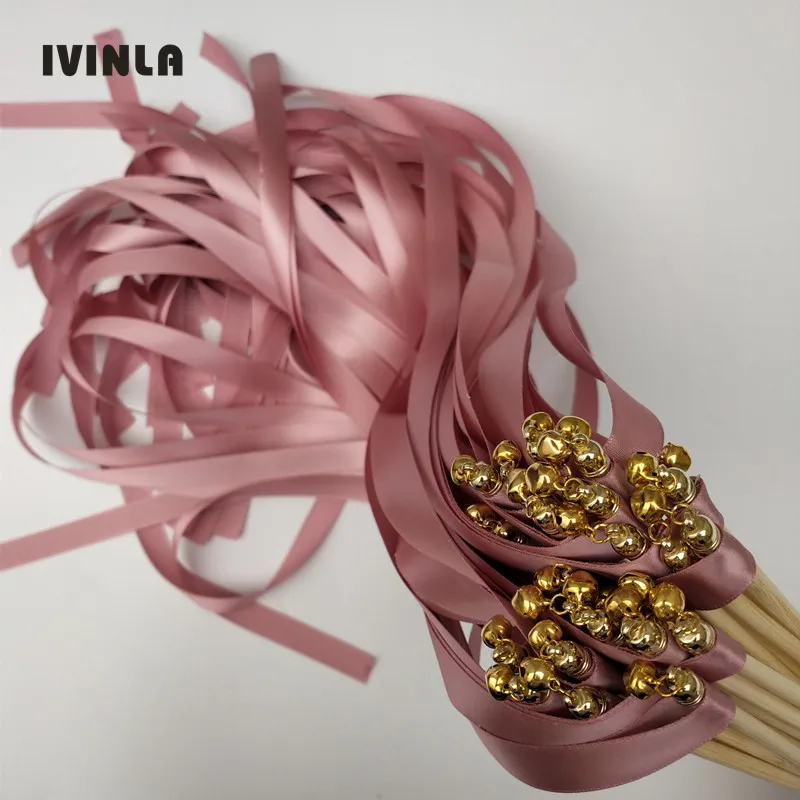 50 шт./лот темно-розовые свадебные палочки для свадебного украшения |