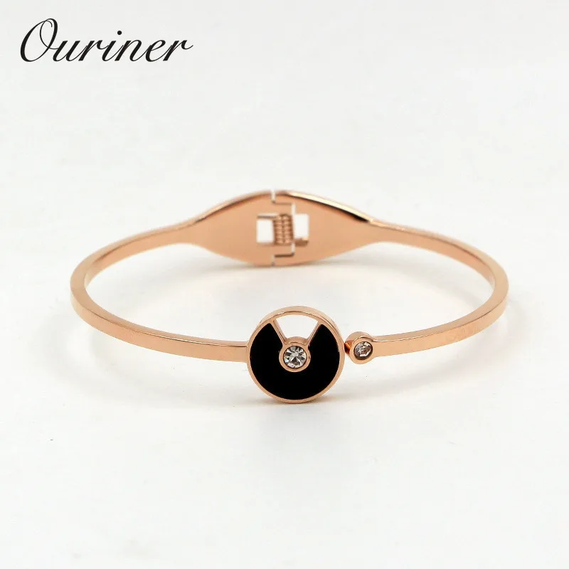 Черные круглые браслеты с цепочкой Римский браслет цифры для женщин