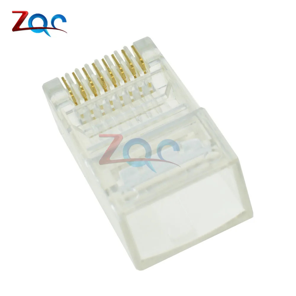 20 шт. практичный Интернет кабель с золотым покрытием модульный Штекерный адаптер