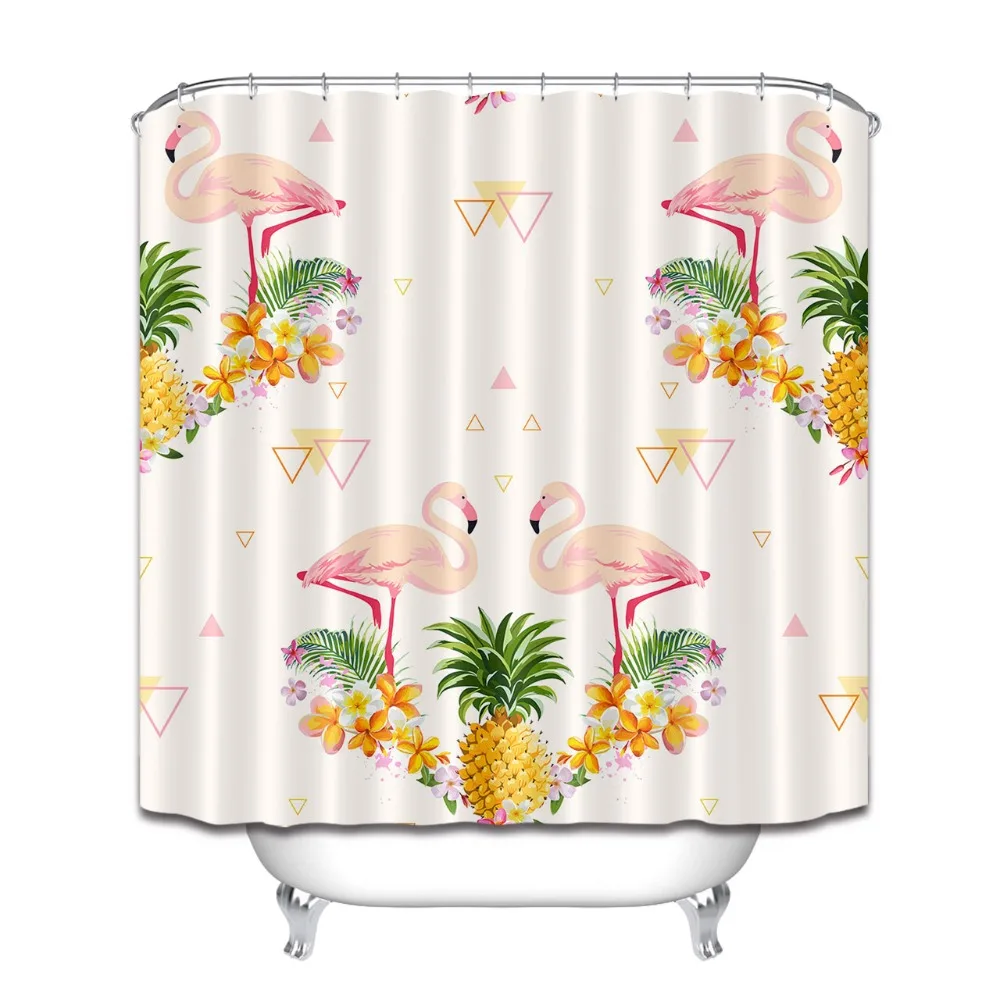 LB тропический ананас ванная комната занавеска для душа полиэстер ткань