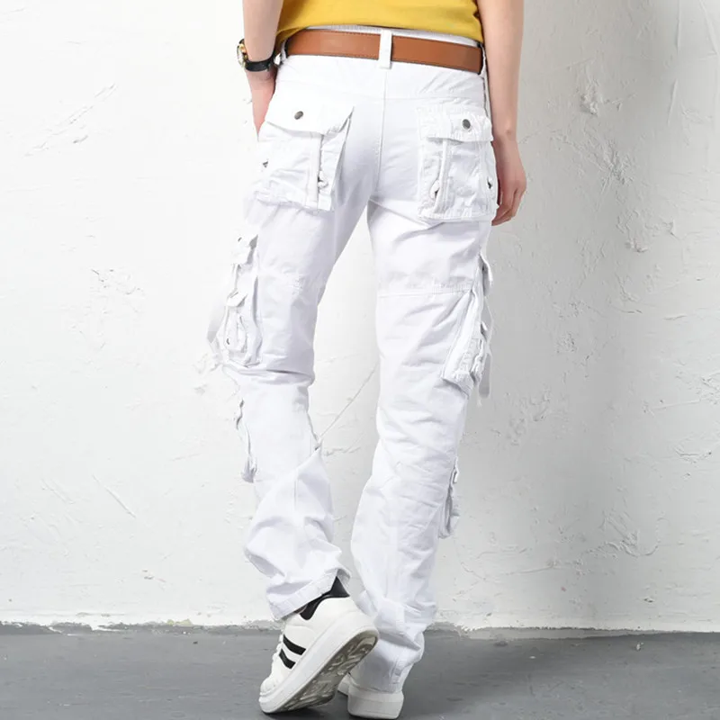 Женские армейские брюки-карго эластичные повседневные брюки с множеством