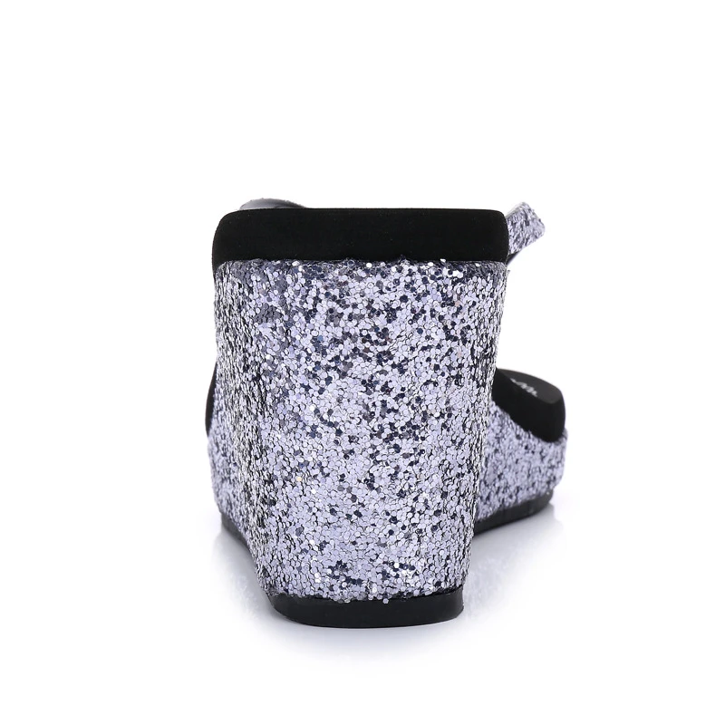 DAOKFPO/2018 Новые Дизайнерские летние блестящие женские шлепанцы на толстой подошве