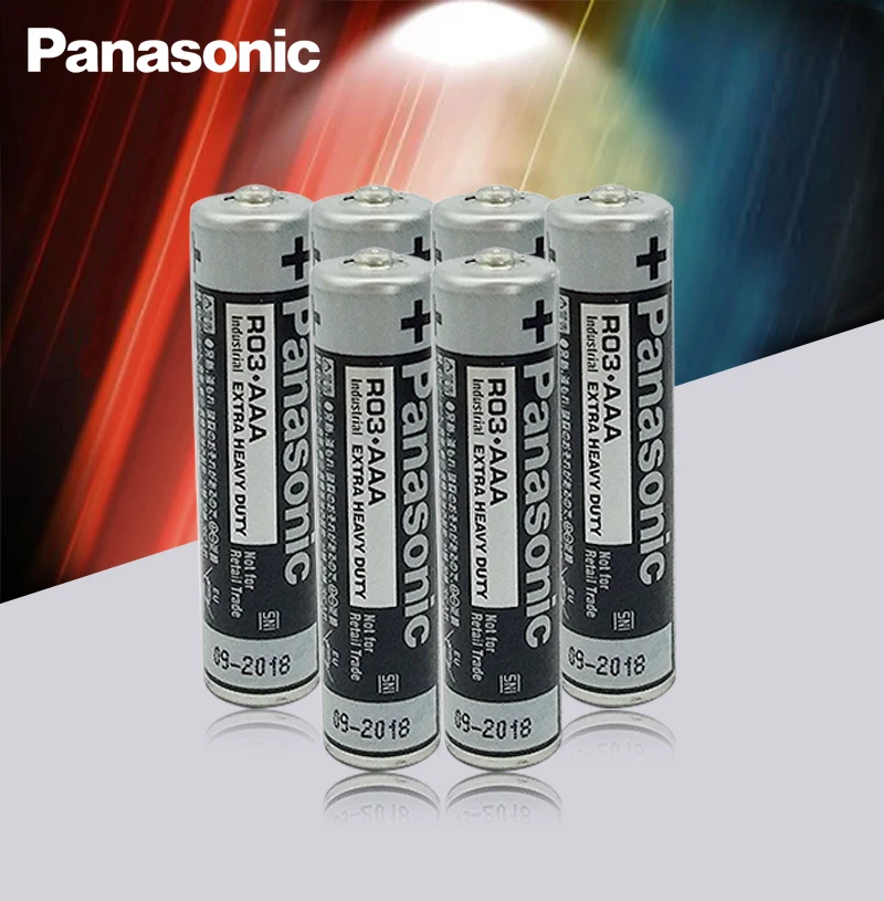 4 шт. Panasonic R03 1,5 в AAA батареи щелочные батареи без ртути сухой аккумулятор для электрической игрушки фонарик часы мышь