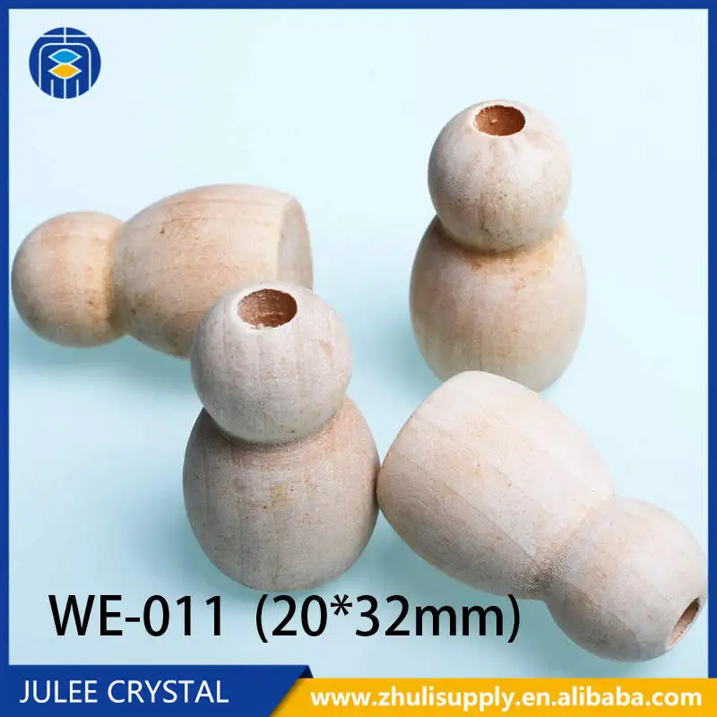 WE-011 JuleeCrystal бусины из натурального дерева различные стили натуральный цвет деревянные бусины для DIY Детские Поделки детские игрушки - Цвет: WE-011