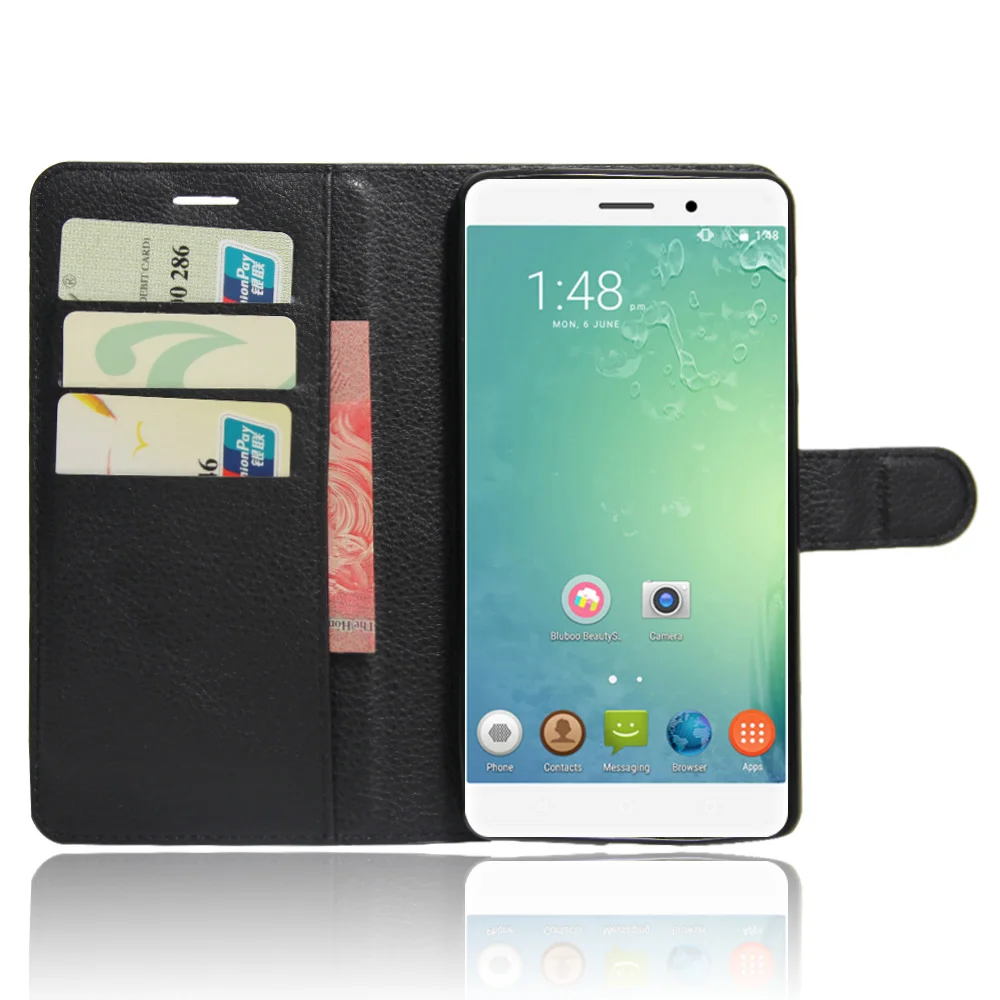 Cyboris Brand Case for Bluboo Maya Fashion PU Leather Cover Wallet with Stand and Card Holder | Мобильные телефоны и