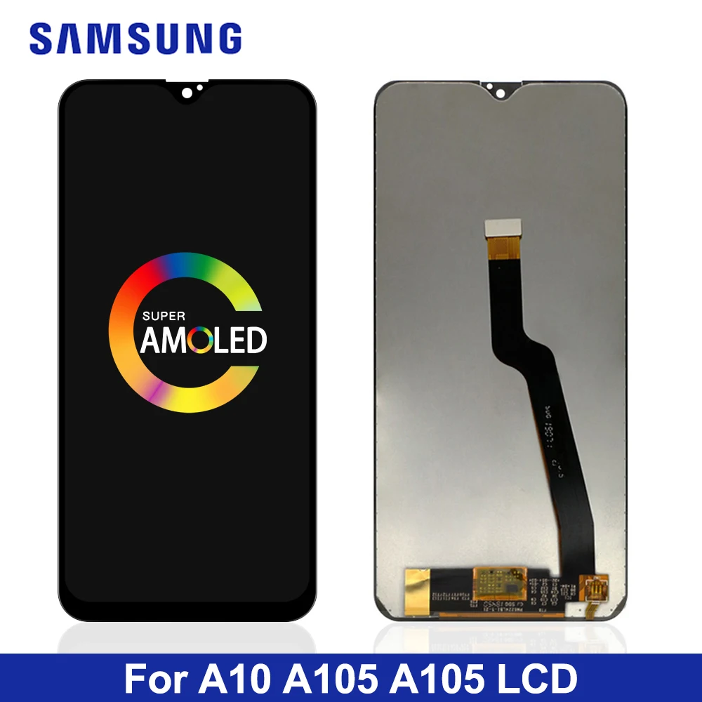 6,2 ''ЖК-дисплей для samsung Galaxy A10 A105 A105F SM-A105F ЖК-кодирующий преобразователь сенсорного экрана в сборе Замена