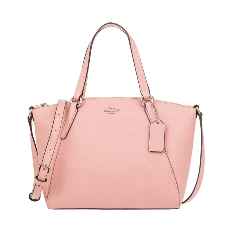 Coach Pebble Кожаная Мини сумка-портфель Kelsey F28994/F22316/F57563 - Цвет: pinkF28994SVET
