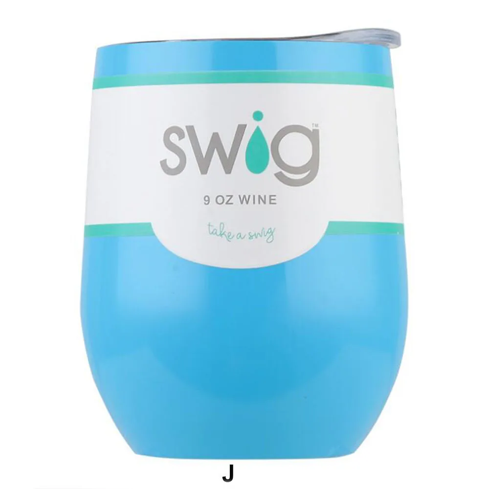 Кружка для вина с изоляцией, 9 унций, Термокружка для вина - Цвет: swig