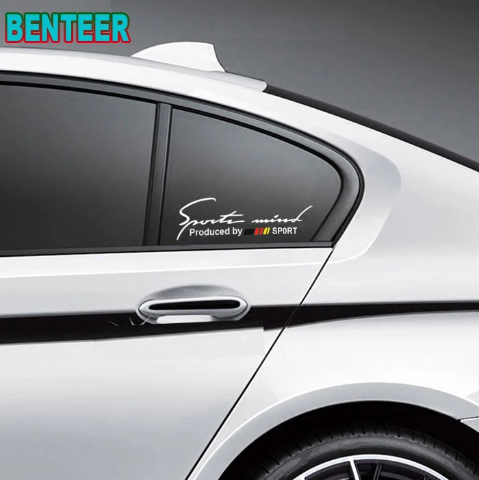 2 боковых окон автомобиля Стикеры для Mercedes benz AMG w204 w211 W210 C63 c180 e200 CLA GLK GLE GLA A180