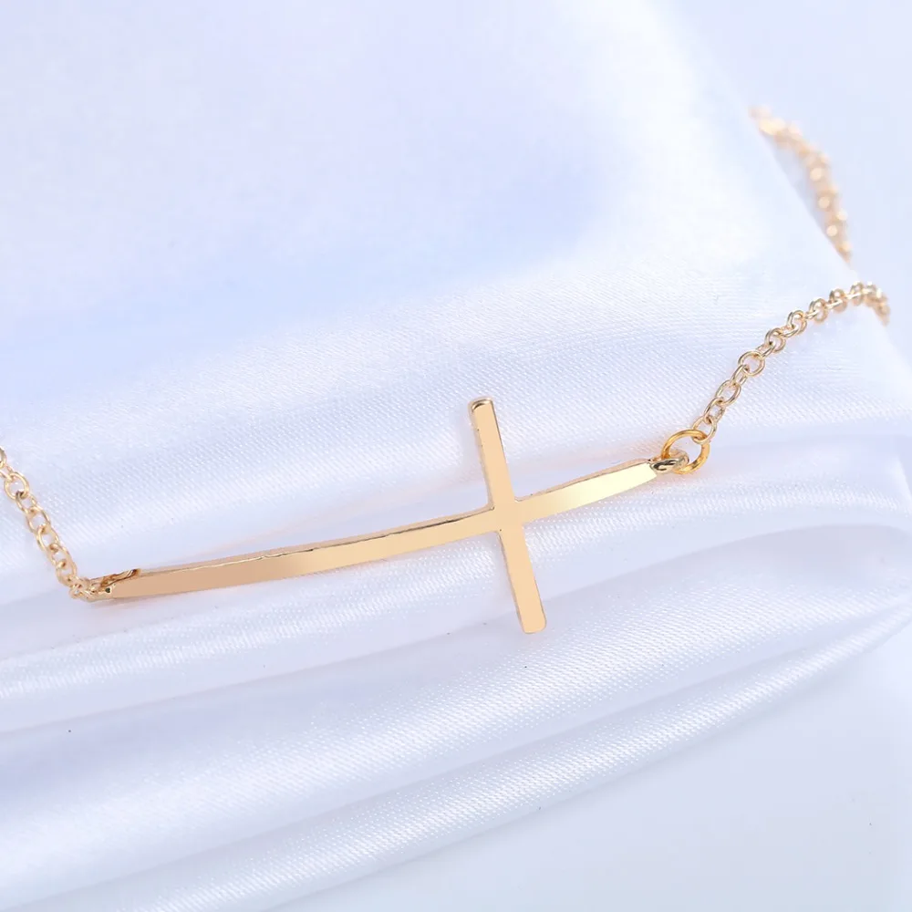 30 шт./лот боком крест браслет в / золото иисус пьеса для женщин 2015 браслеты Mujer |