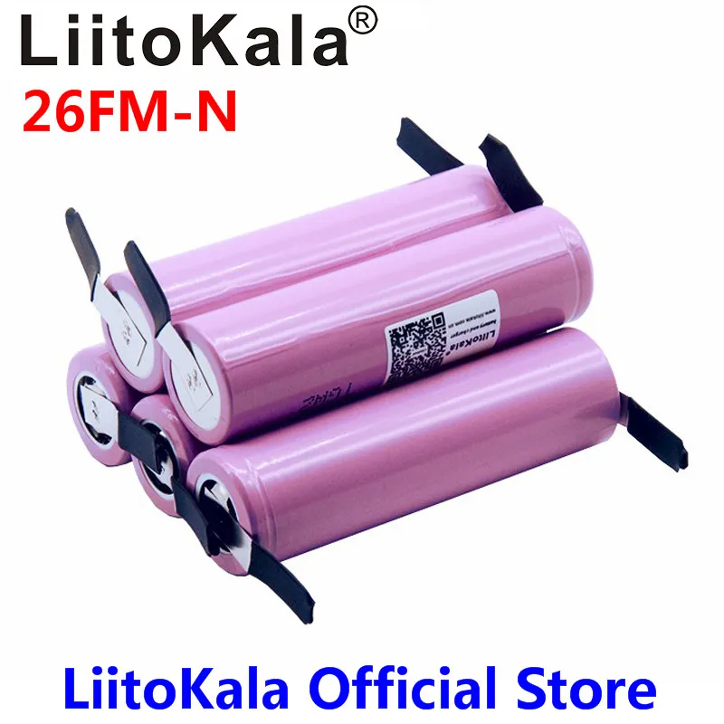 Новинка 100% Оригинальная Аккумуляторная Батарея Liitokala 18650 2600 мАч стандартная