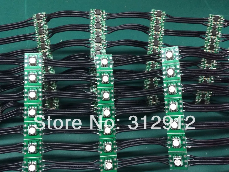 

Black DC12V WS2811 led 5050 SMD pixel node;100pcs a string;black wires;5cm wire spacing