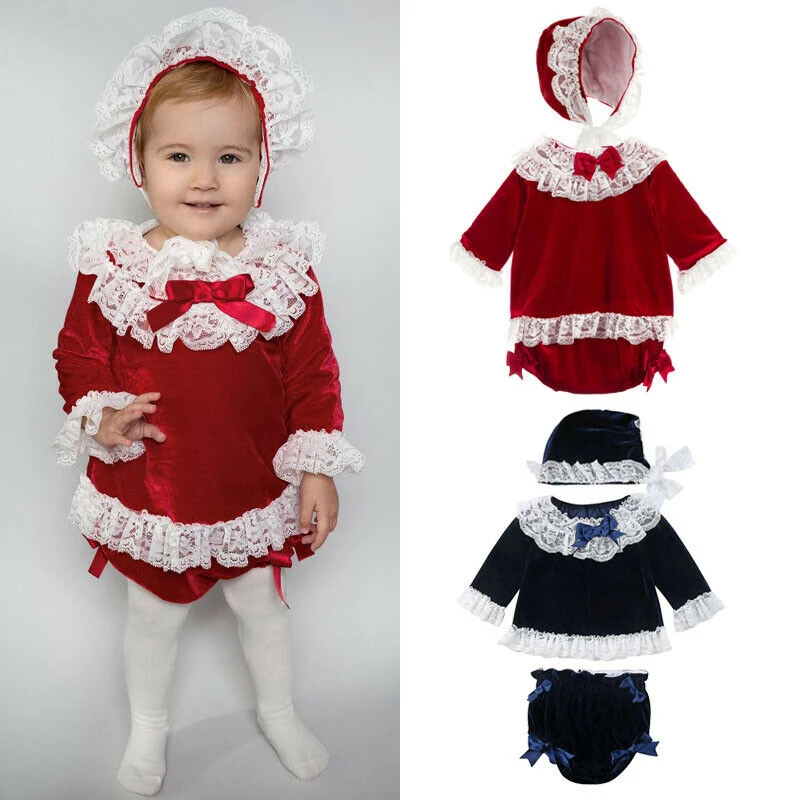 3 шт. детский Бархатный комплект одежды для девочек с длинным рукавом | Мать и