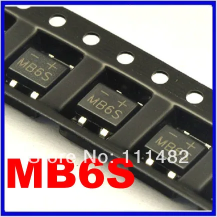 100 шт SMD MB6S 600 A в однофазный фонарь S OP 4|bridge rectifier smd|bridge diode rectifiersmd |