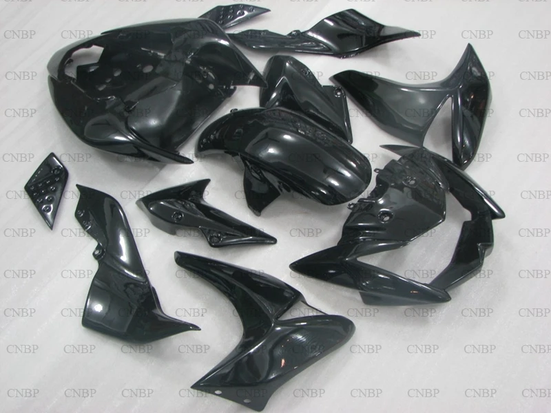 Для Kawasaki Z1000 2007 - 2009 пластик Обтекатели Z-1000 Abs обтекатель для 2008 Черный Полный