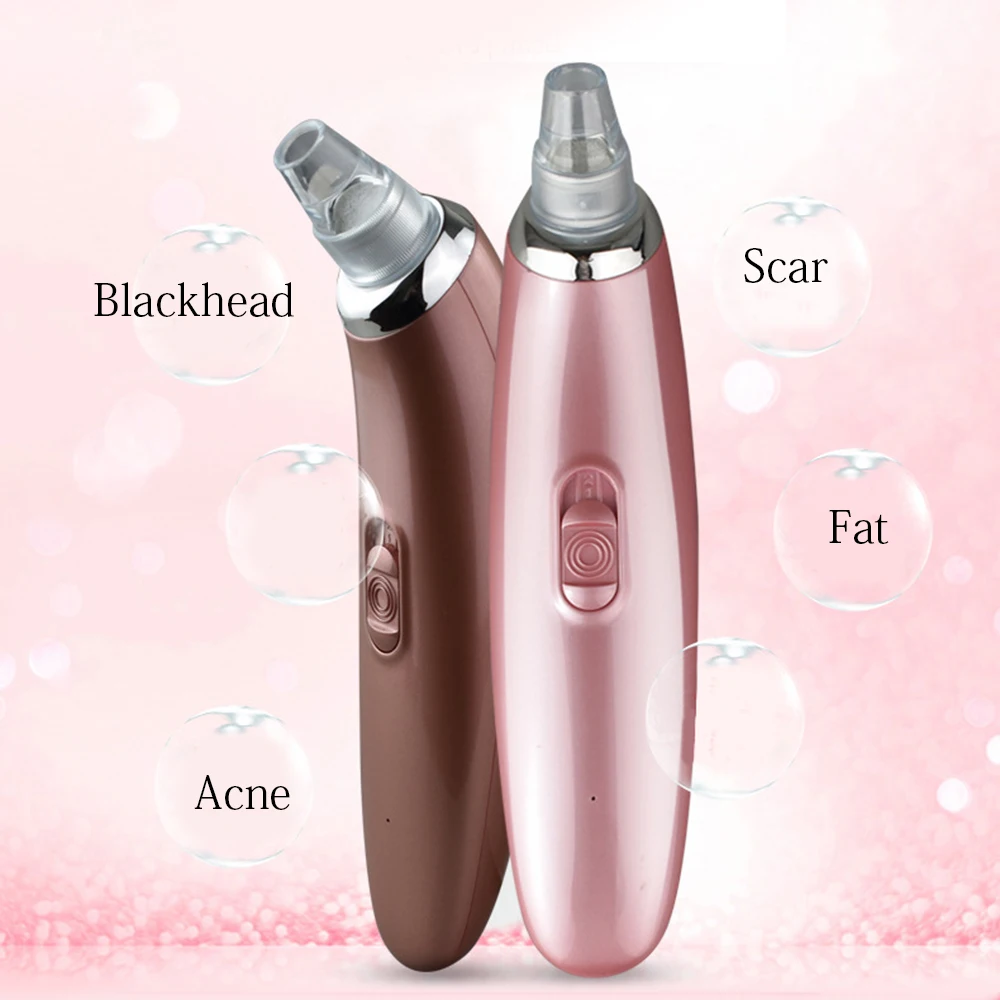 Уход за кожей лица Электрический прибор для удаления черных точек с 5 насадками