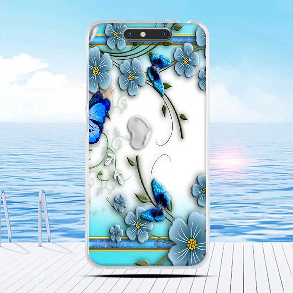 Мягкий чехол из ТПУ с рельефным 3d-рисунком для ZTE Blade V8 | Мобильные телефоны и