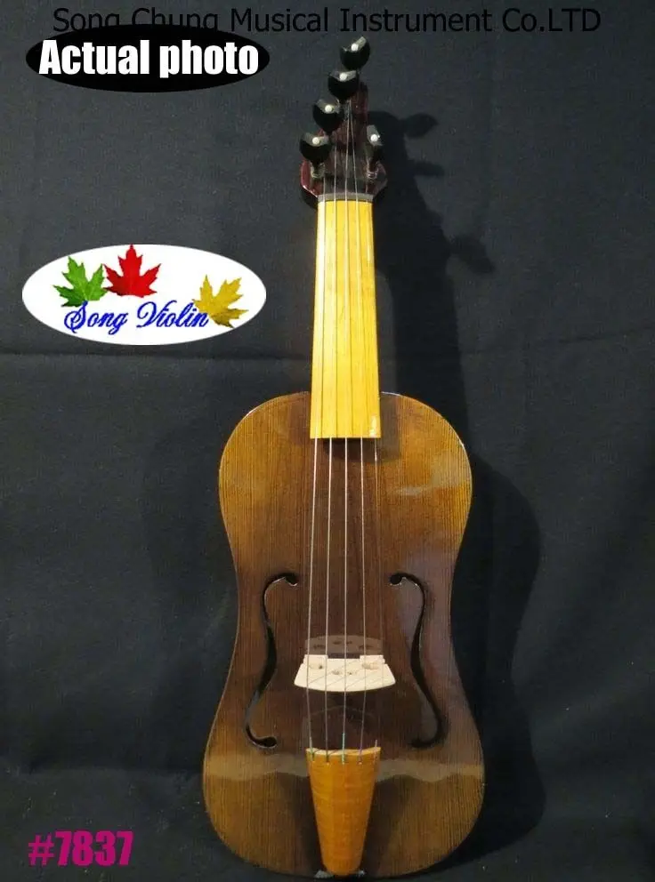 

Hand made 5 strings 14" vielle,medieval Fiddle powerful sound good sound #7837
