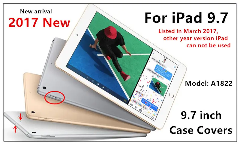 Чехол из воловьей кожи для iPad 9.7 дюймов Pattern список защитную обложку Smart Cover протектор Пояса из натуральной кожи Планшеты для iPad с рукавами 9.7
