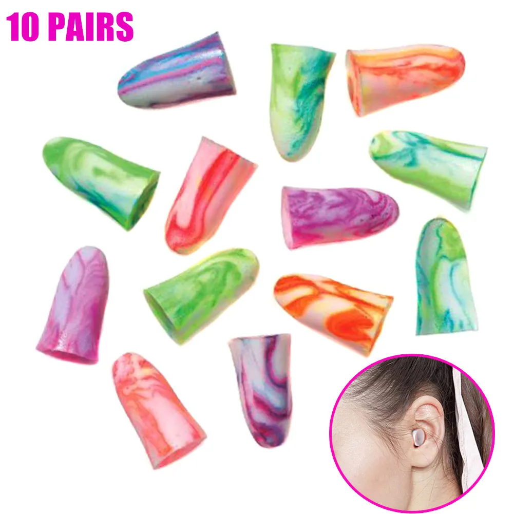 Затычки для ушей из мягкой пены 10 пар|Уход за ушами| |