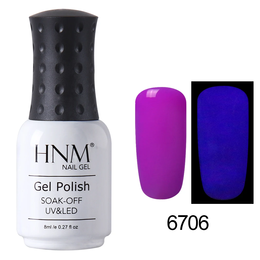 HNM 8 пилка для ногтей светящийся клей Vernis a Ongle вечерние Гель-лак Nagellak штамповка
