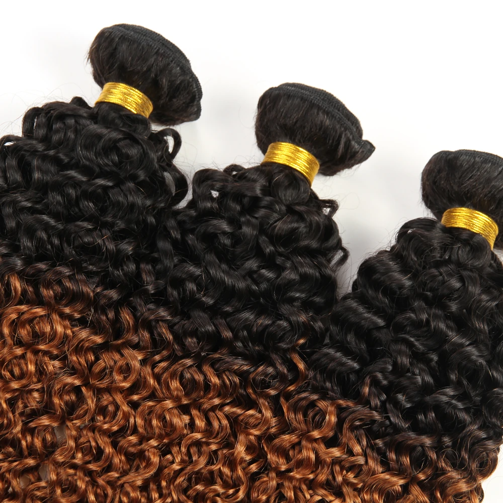 Бразильские неповрежденные волосы 3 пряди кудрявые человеческие удлинители