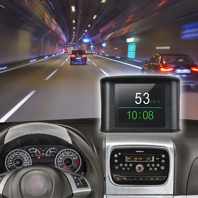 YASOKRO автомобильный HUD gps дисплей головы вверх проектор цифровой спидометр датчик