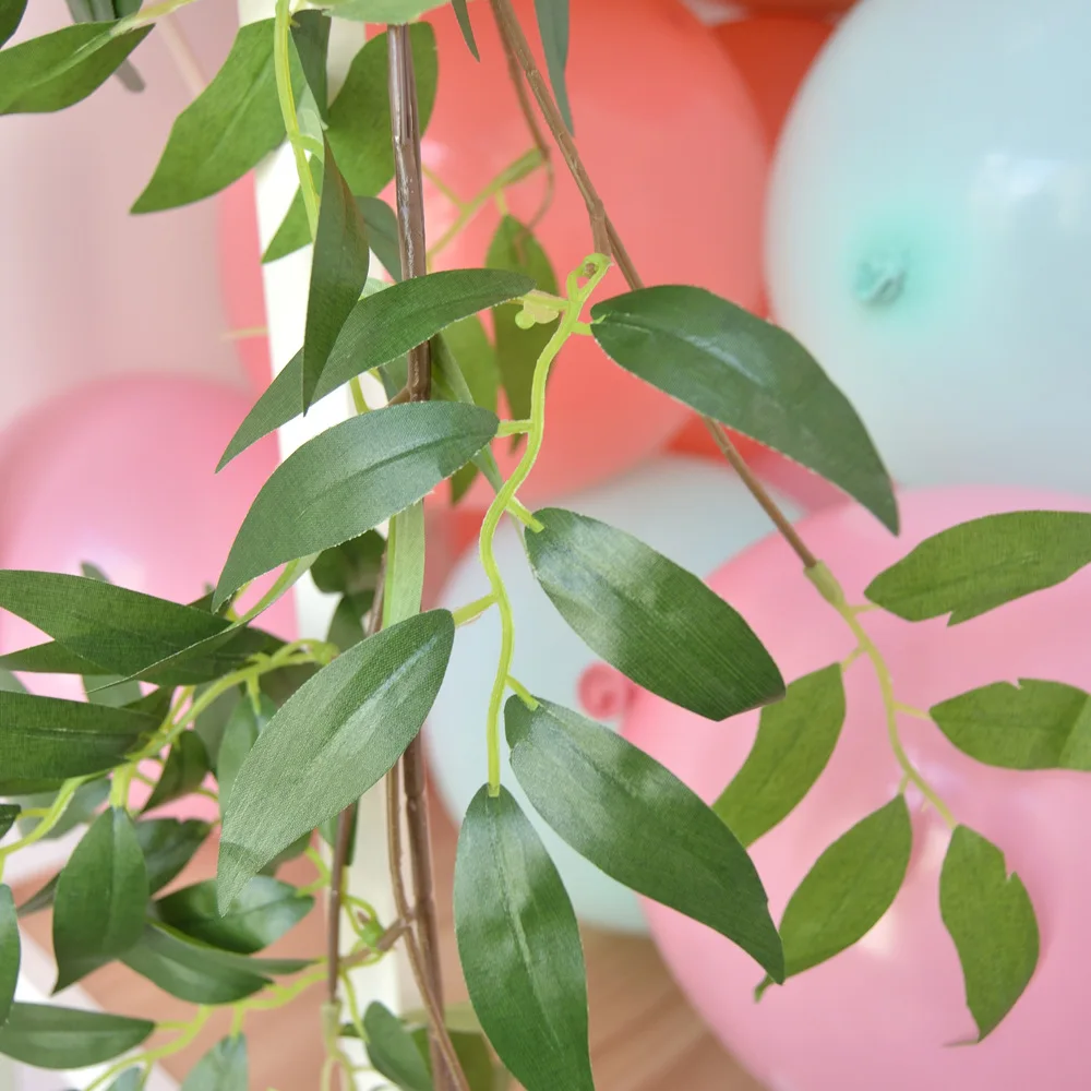 1 7 метров моделирование плетеная ива бамбуковые листья на Рождество домашнее