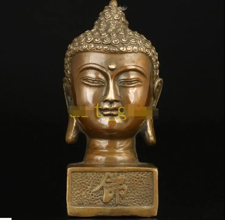Buddhism Seal Brass Statue Buddha'S Light Shines Chinese Vintage | Дом и сад