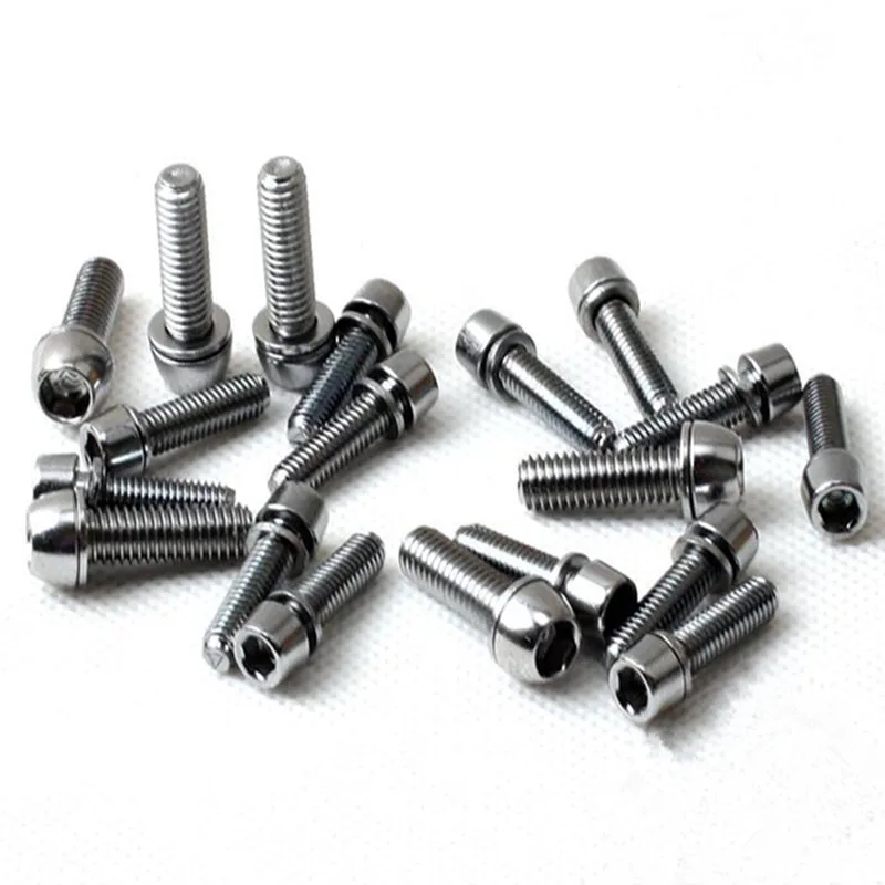 Высококачественный MTB горный велосипед Сталь стебель сплава болты M5 M6