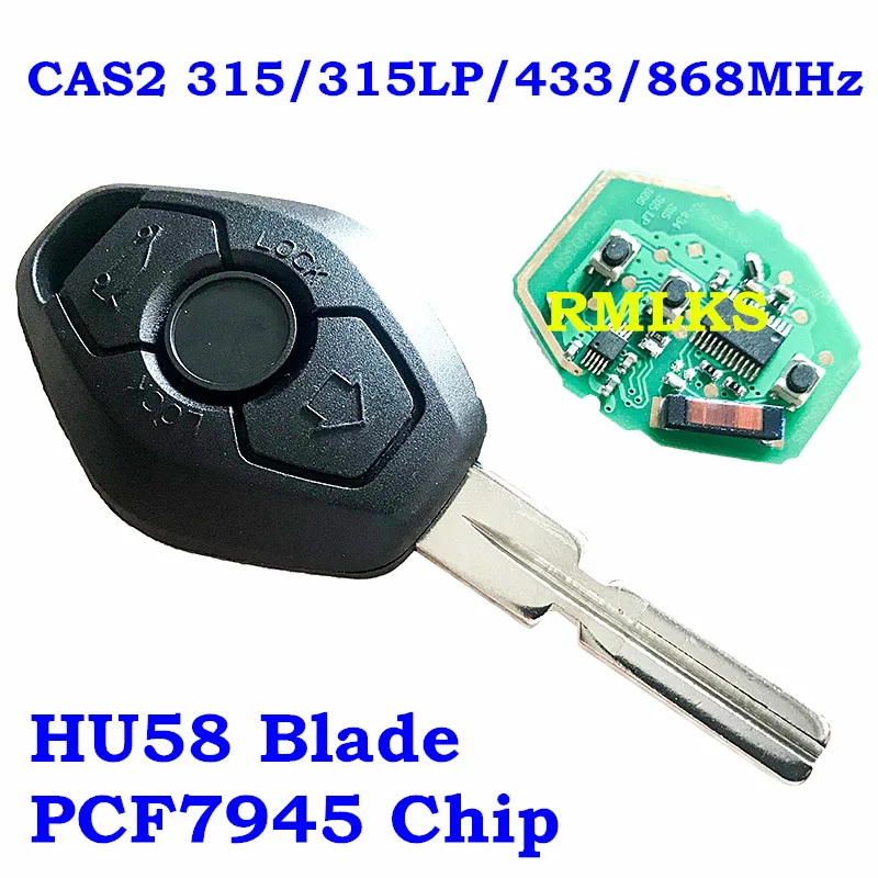 Пульт дистанционного управления для BMW CAS2 3 5 серии E46 E60 E83 E53 E36 E38 E39 HU92 HU58 Blade 315LP МГц