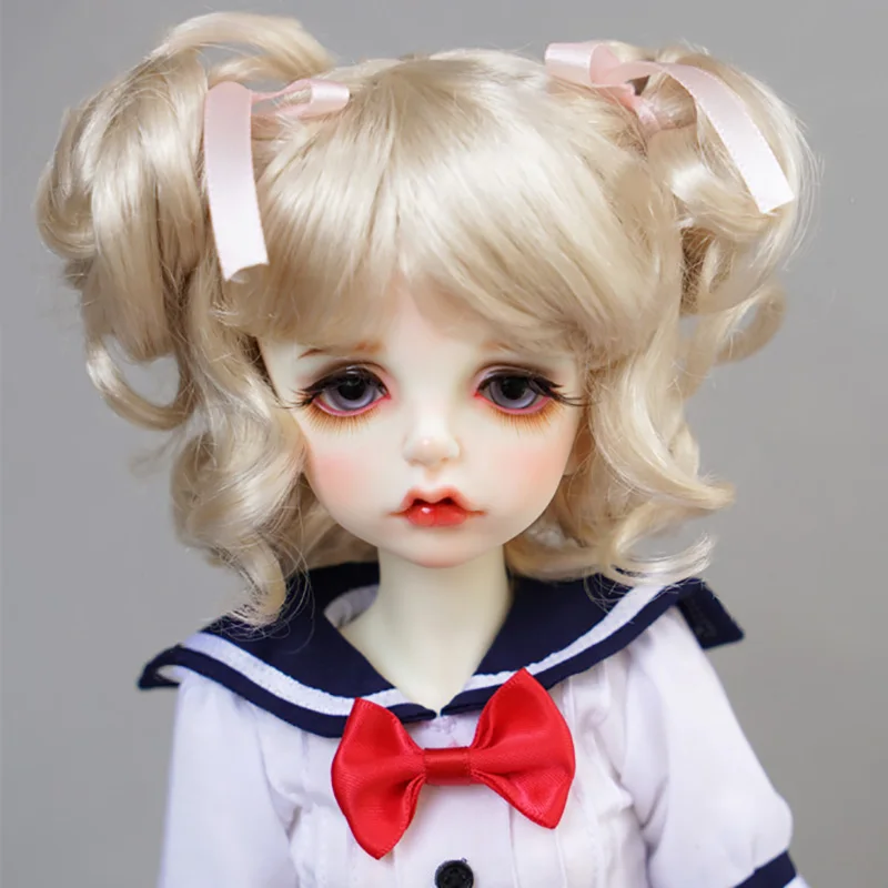 Новинка 2018 лидер продаж парик для куклы Cateleya BJD SD золотые короткие вьющиеся