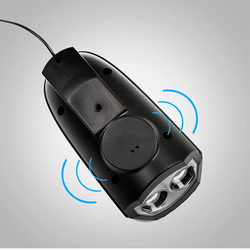 WEST BIKING велосипедный звонок, зарядка от usb, велосипедные электронные гудки светильник, 140 дБ, водонепроницаемый, сильный громкий звонок, безопасность, велосипедные звонки