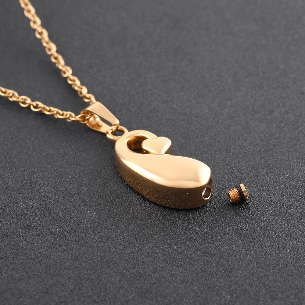 

Water Drop Cremation Urn Pet/Human Ashes,Full Love Tear Drop Keepsake Cremation Jewelry Pendant Necklace Top Fashion