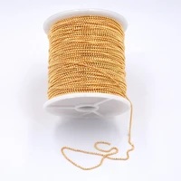 swagpick lot 88meterroll 1 2dc 18 k gold stainless steel strong chain jewelry finding marking chain diy nail art decorations
