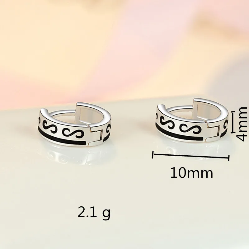 Everoyal New Arrival Girls Hoop Earrings For Women Jewelry Fashion 925 Sterling Silver Male Accessories Hot Men Bijou | Украшения и