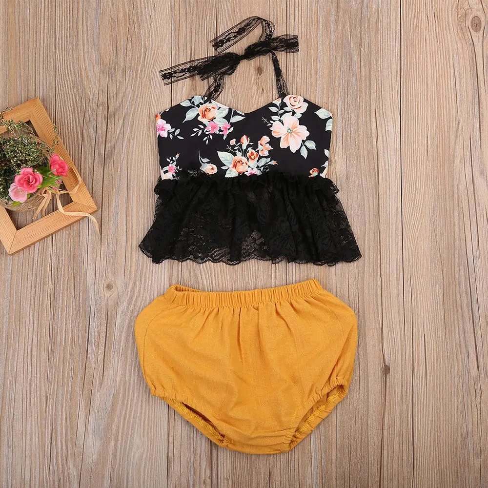 Для маленьких девочек s спинки Кружево Топы корректирующие без рукавов кружевные