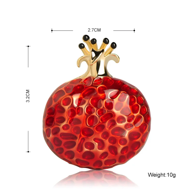 Женская/Детская Брошь FUNMOR эмалированная брошь золотого цвета с красным гранатом