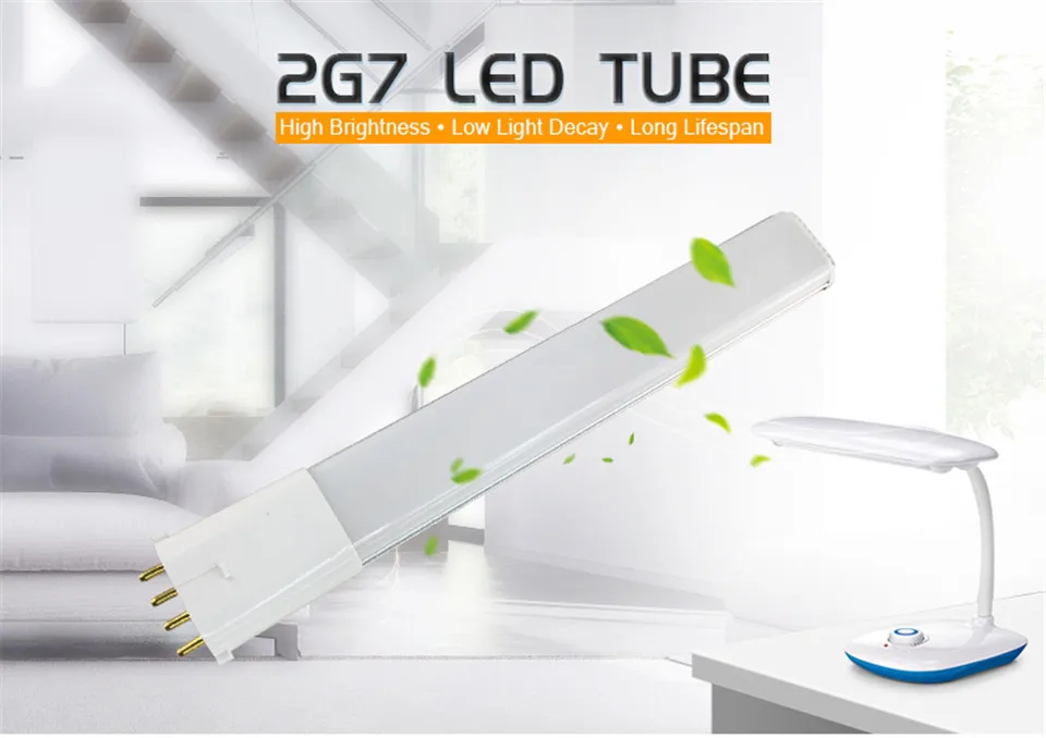 2G7 Светодиодная лампа 8 Вт 6 Вт 12 Вт led PL светильник яркость 2G7 Светодиодная лампа 8 Вт замена CFL светильник