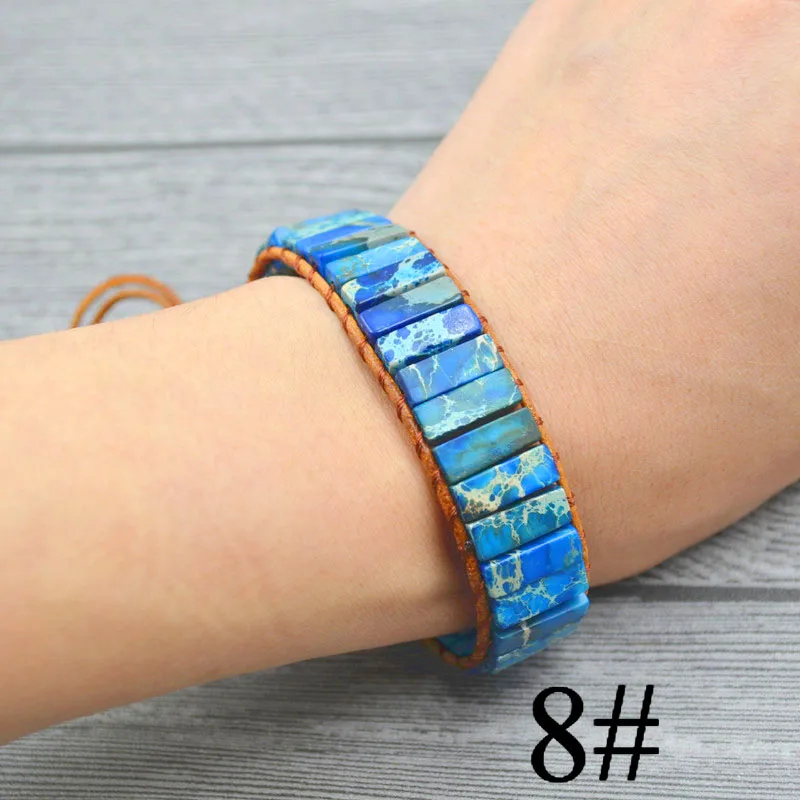 Браслет с 7 чакрами ручной работы разноцветные браслеты из натурального камня