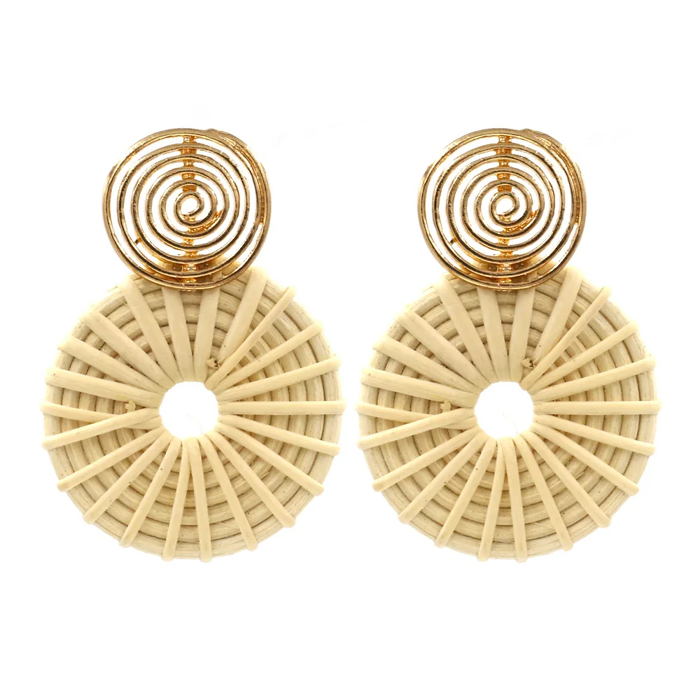 Большие серьги Висячие ювелирные изделия Boho Лето заявление 2019 для женщин из