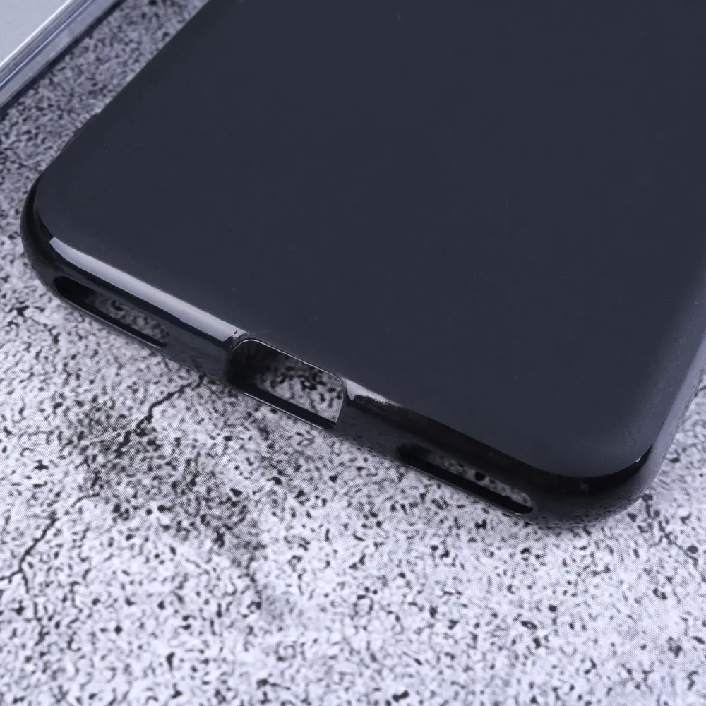 Полуобернутый матовый чехол для Alcatel 1 S, задняя крышка, мягкий силиконовый гелевый резиновый матовый черный чехол, чехол для Alcatel 1 S, чехол для телефона