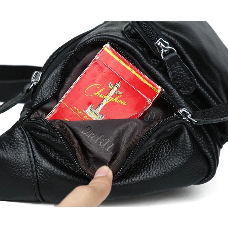 Винтаж тисненая кожа Сумка Пояс Подушка поясная сумка поясной сумкой Модный