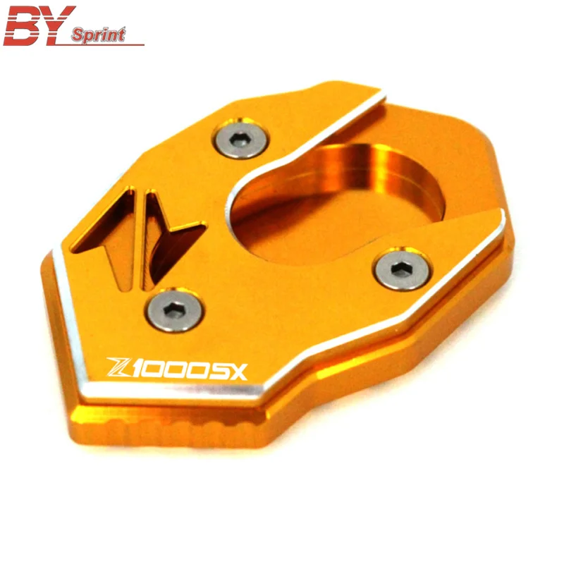 

For Kawasaki Z1000 SX Z 1000SX 2010 2011 2012 2013 2014 2015-2017 CNC Side Stand Enlarger Extension Pad Plate With LOGO Z1000SX