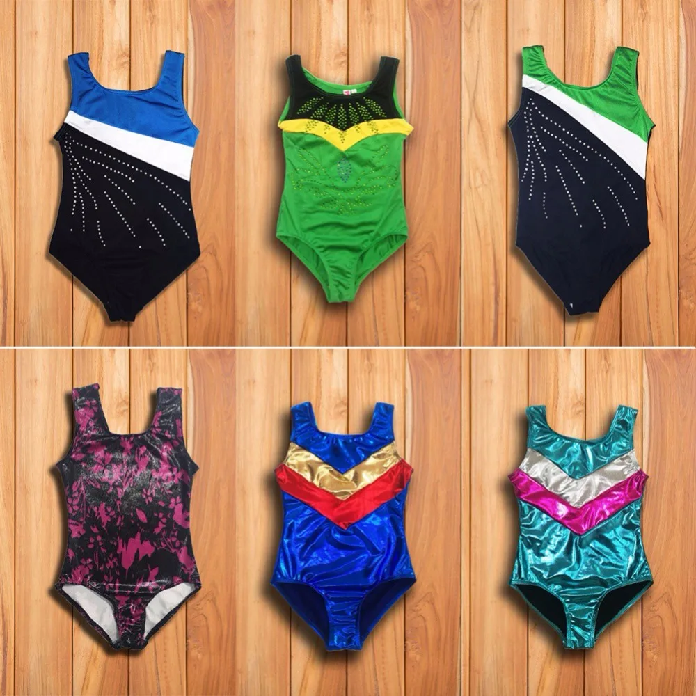 COCKCON трико для гимнастики балета Девочек Цельный Dancesuit сплайсинга малыша Девочки балетные костюмы акробатика танцевальная одежда для девушек